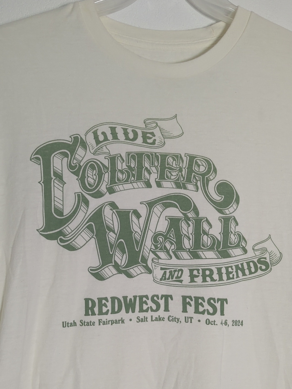 Colter Wall Western Country Singer Tour Graphic Fan Unisex T-Shirt Lot of 2 XL